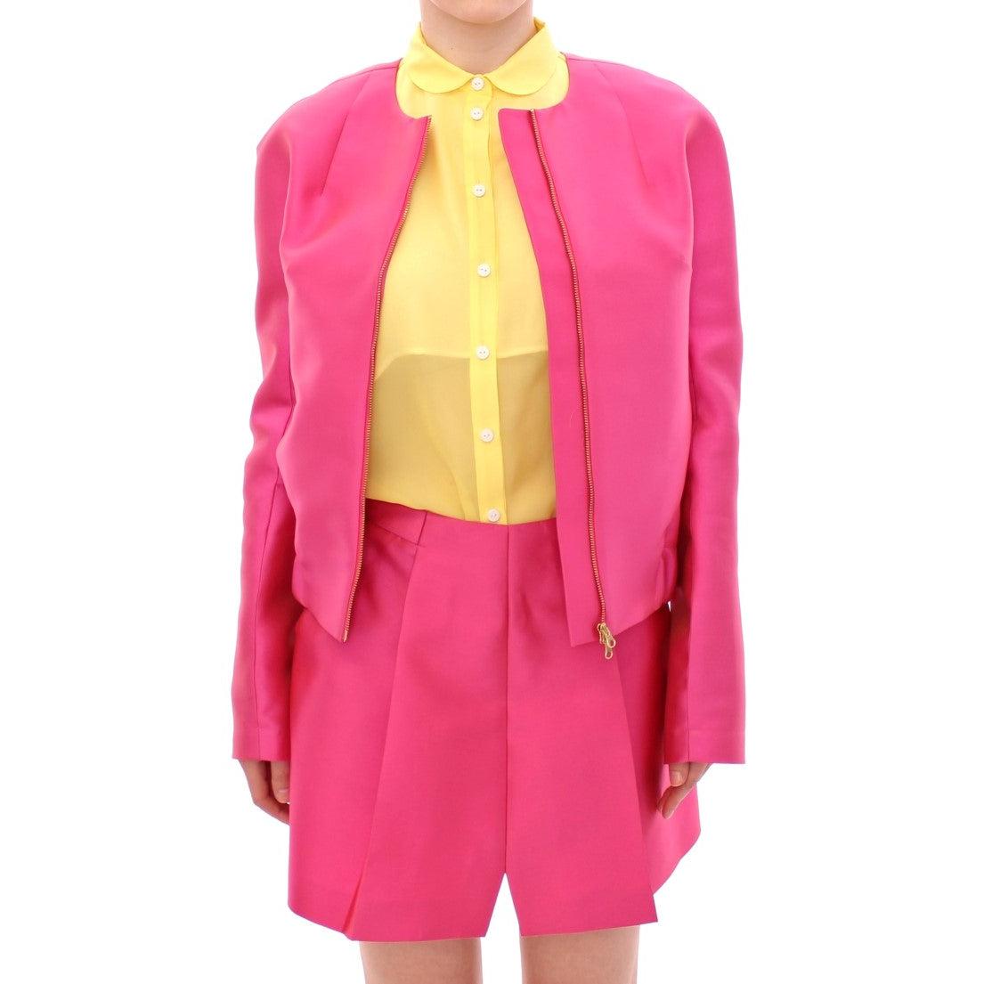 Pink silk blend jacket - coffeewithmee2