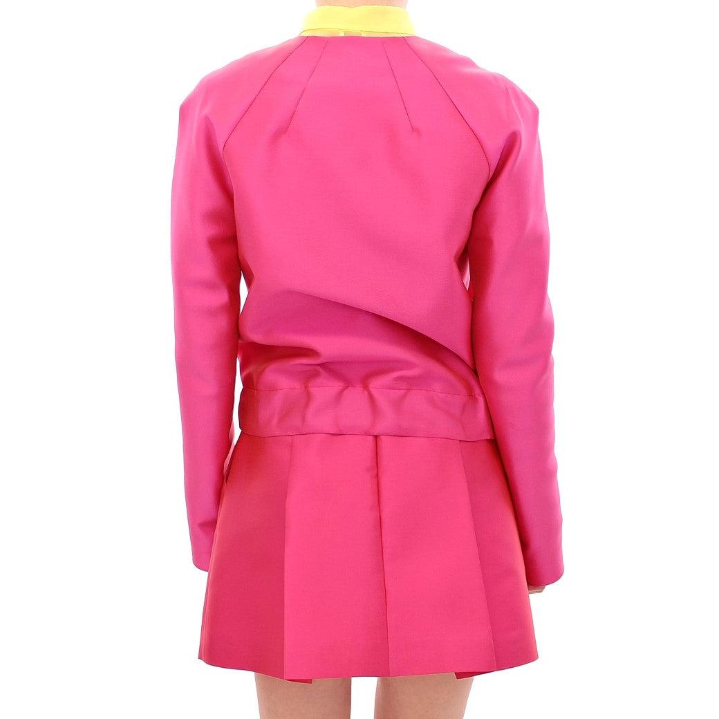 Pink silk blend jacket - coffeewithmee2