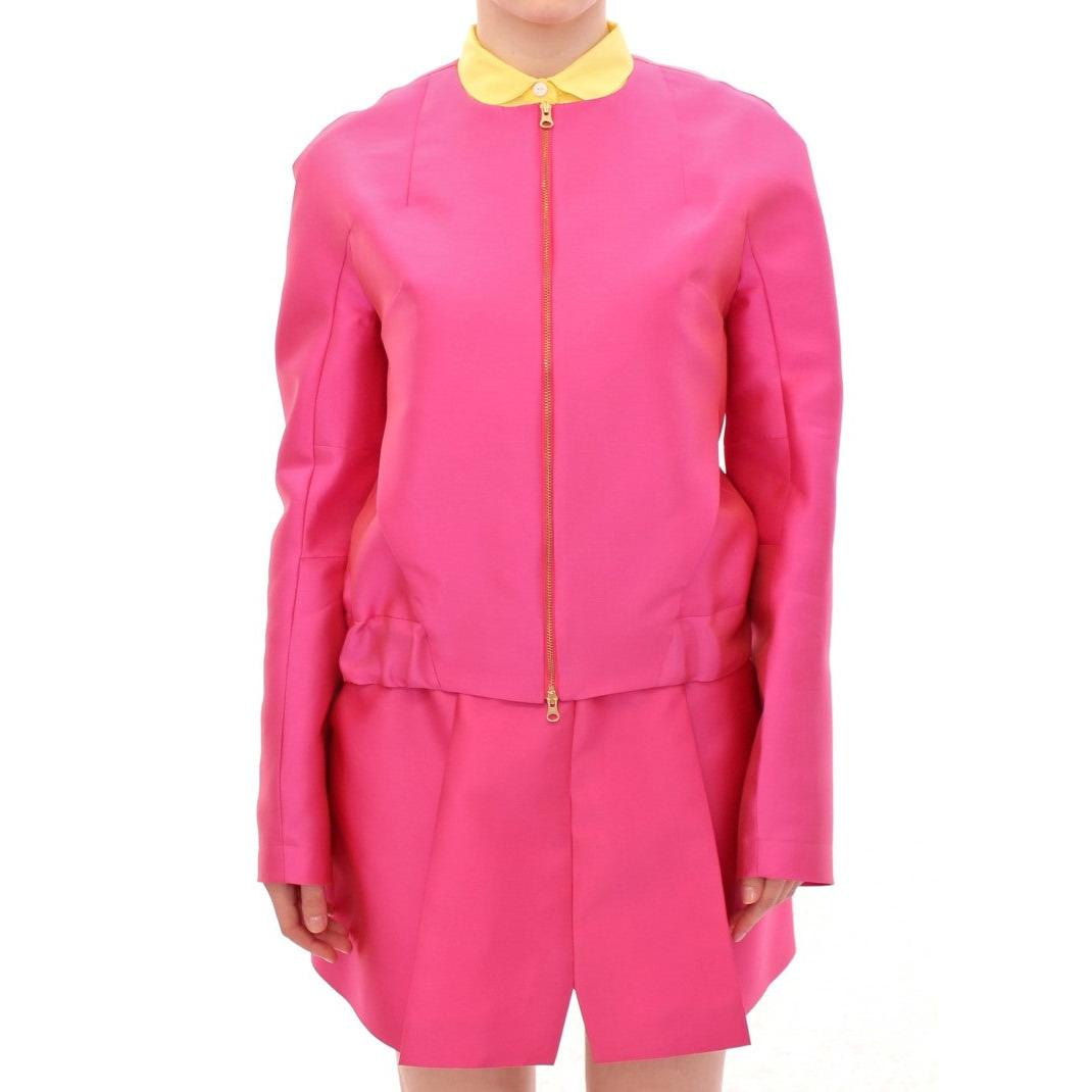 Pink silk blend jacket - coffeewithmee2