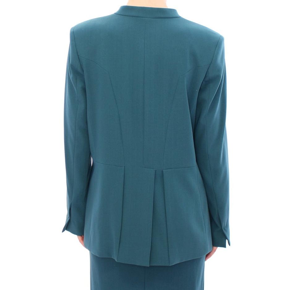 Blue stretch blazer jacket - coffeewithmee2