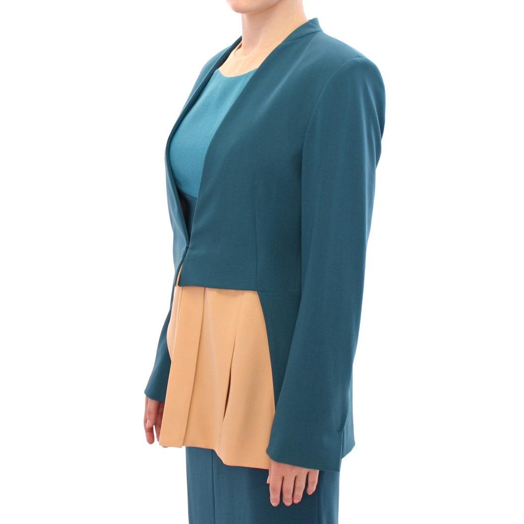 Blue stretch blazer jacket - coffeewithmee2