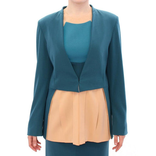 Blue stretch blazer jacket - coffeewithmee2
