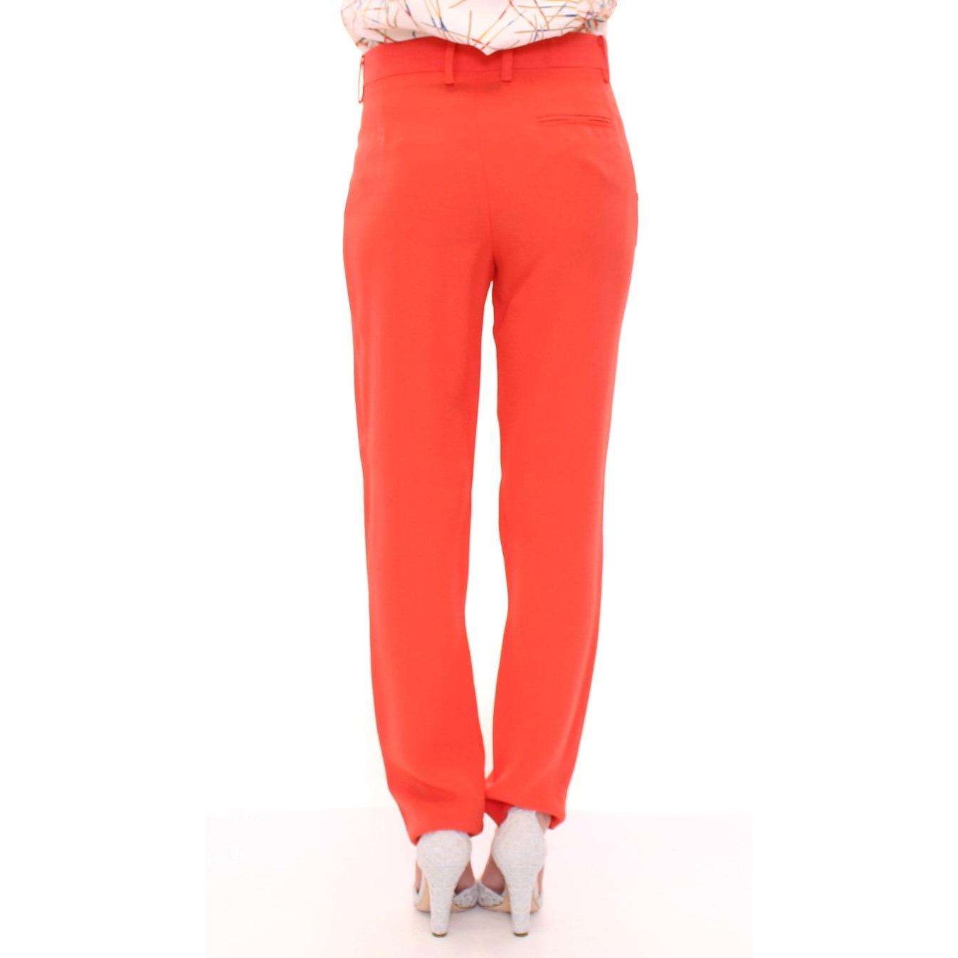 Orange boyfriend stretch pants - coffeewithmee2
