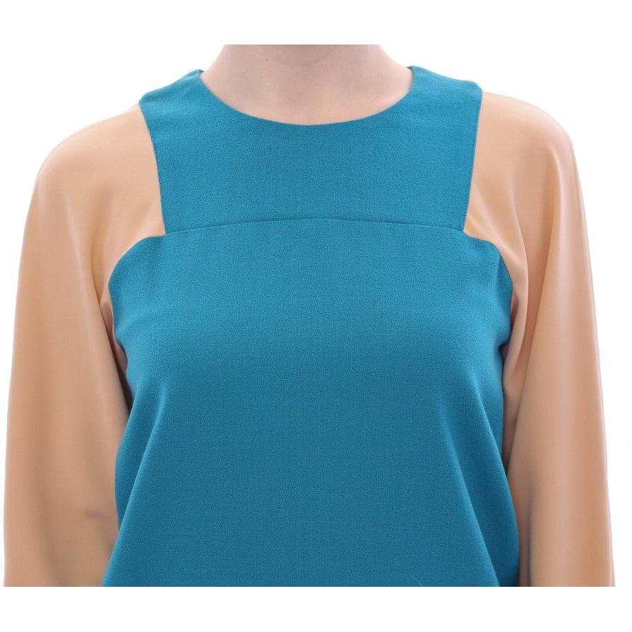 Blue crewneck wool sweater - coffeewithmee2