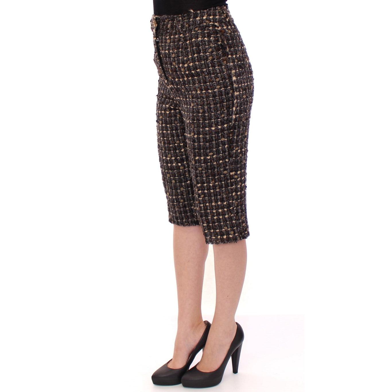 Multicolor Wool Shorts Pants - coffeewithmee2
