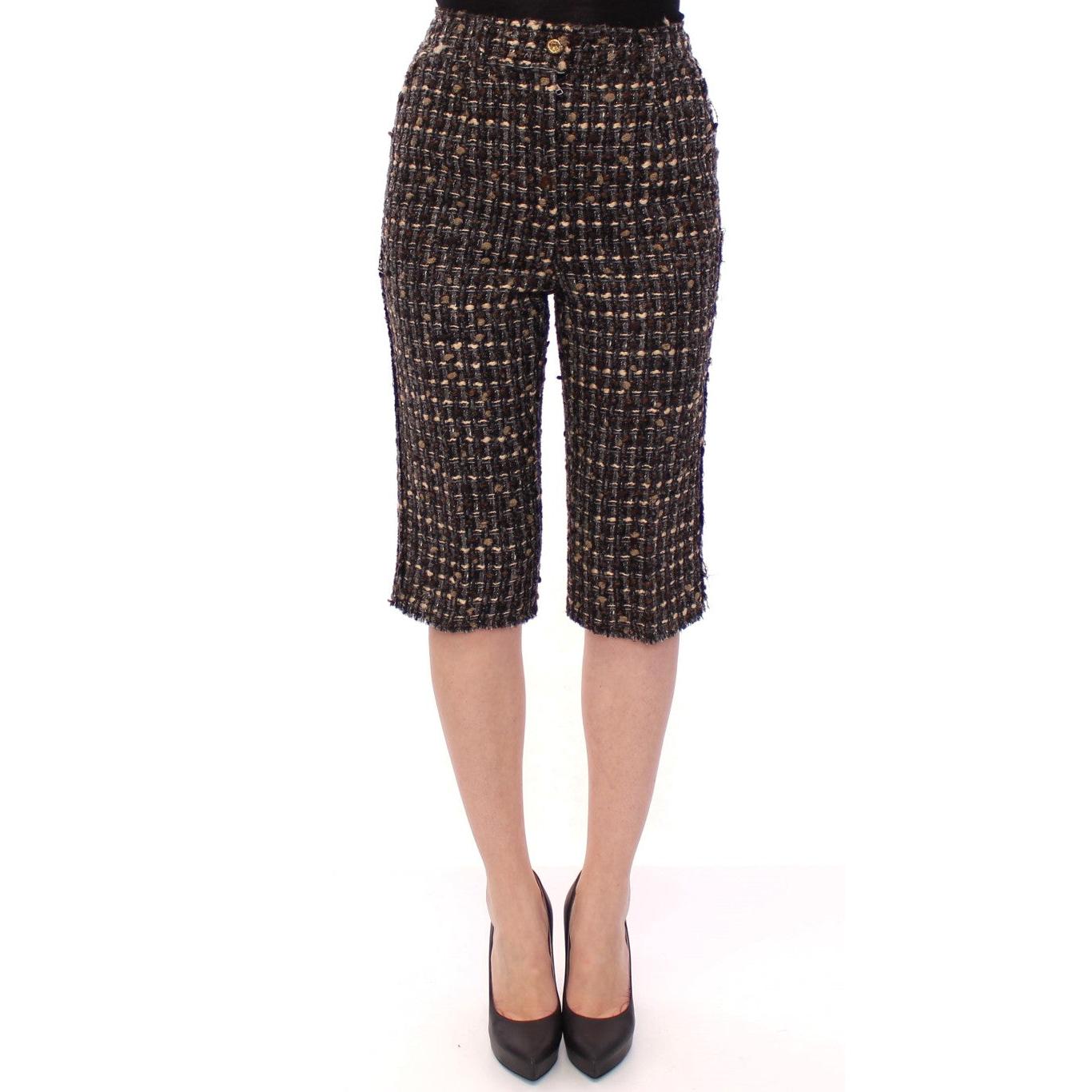 Multicolor Wool Shorts Pants - coffeewithmee2