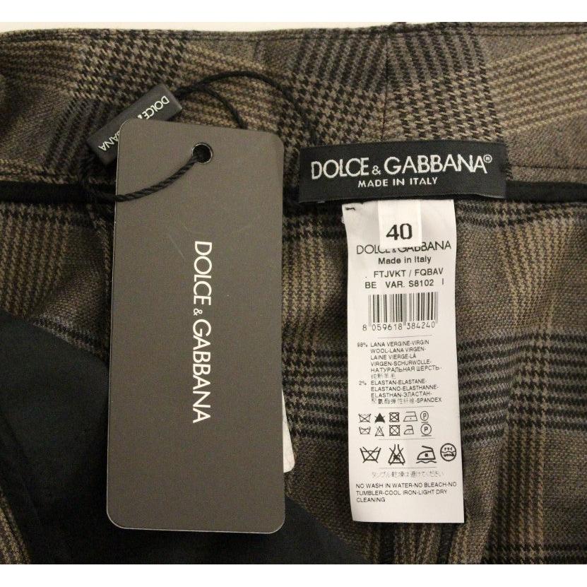 Brown checkered wool shorts pants - coffeewithmee2