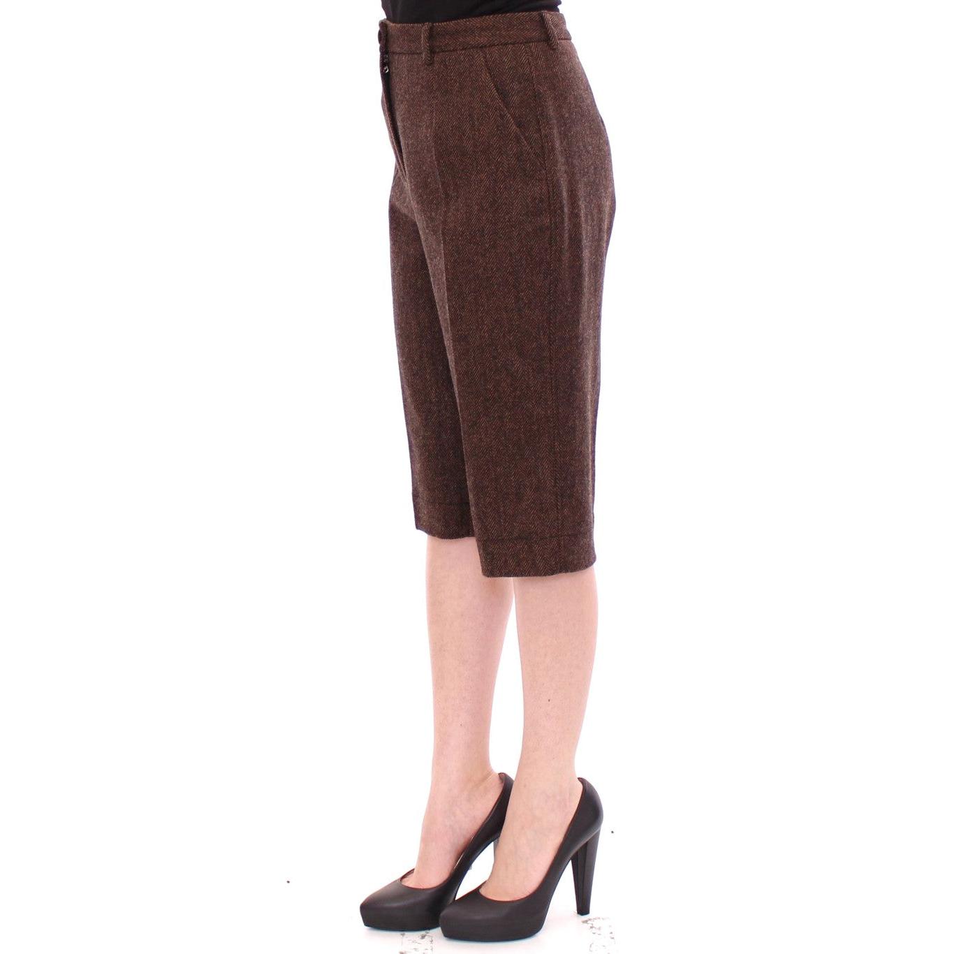 Brown wool shorts pants - coffeewithmee2
