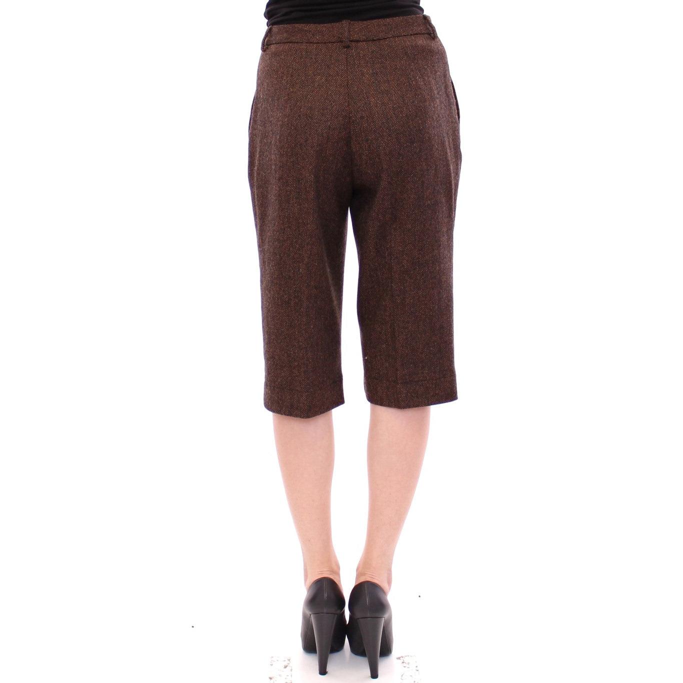 Brown wool shorts pants - coffeewithmee2