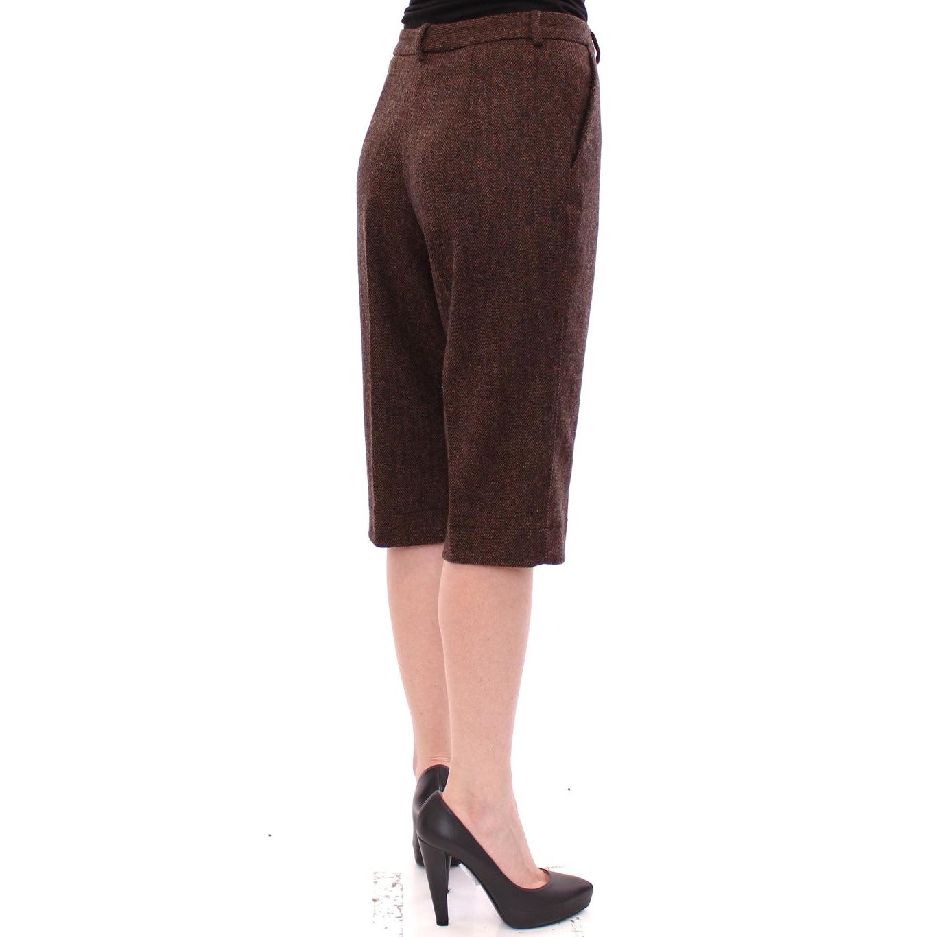 Brown wool shorts pants - coffeewithmee2