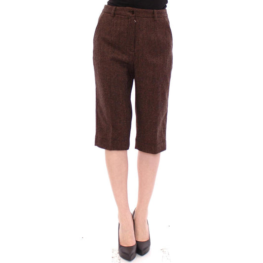 Brown wool shorts pants - coffeewithmee2