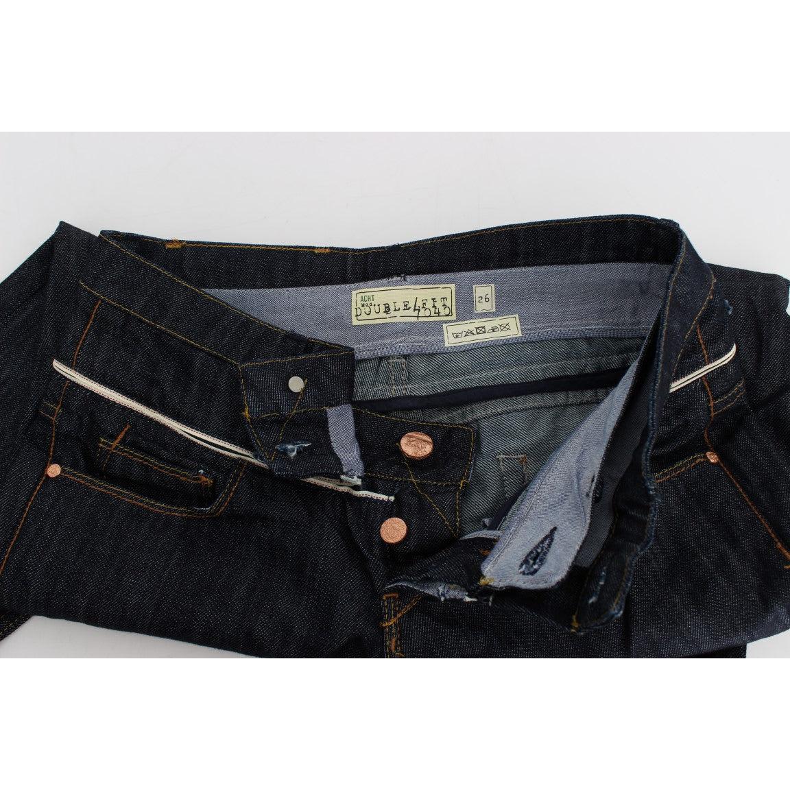 Blue Denim Cotton Bottoms Straight Fit Jeans - coffeewithmee2