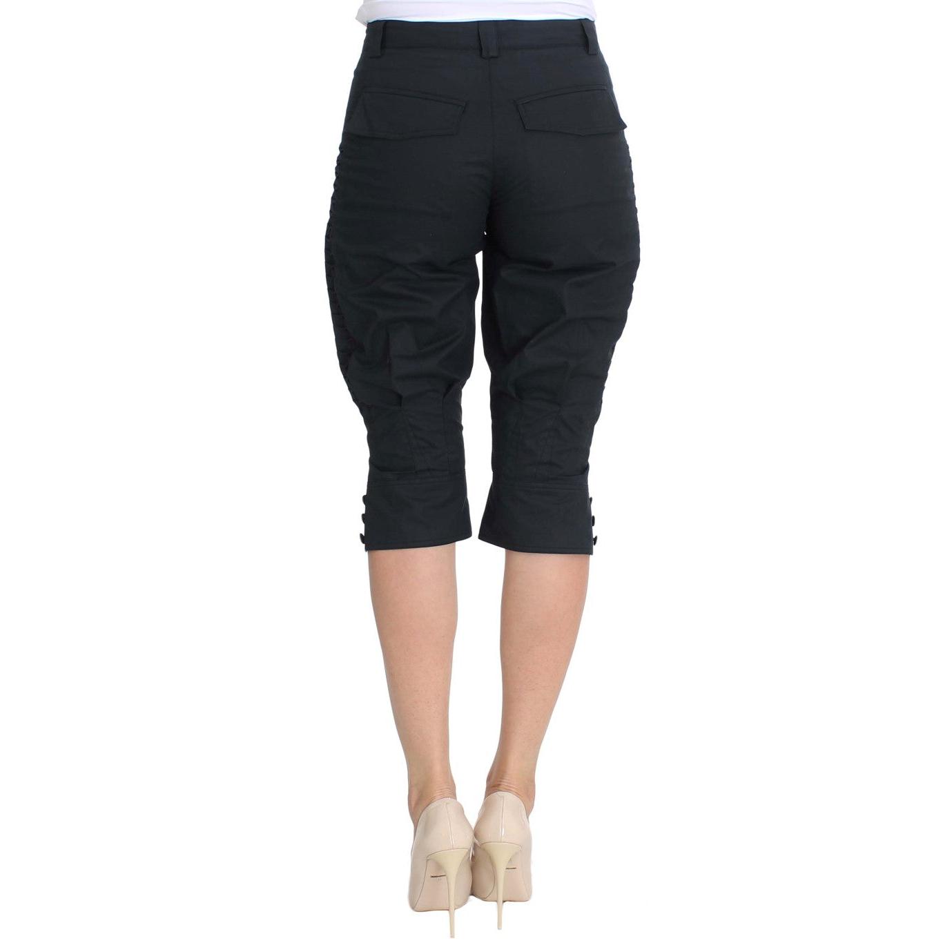 Blue Cotton 3/4 Length Pants - coffeewithmee2