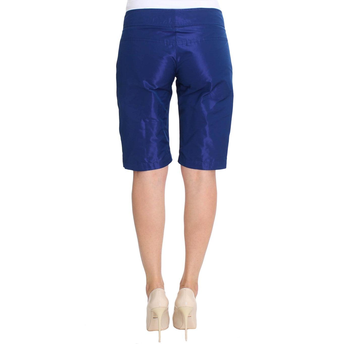 Blue Above Knees Bermuda Shorts - coffeewithmee2