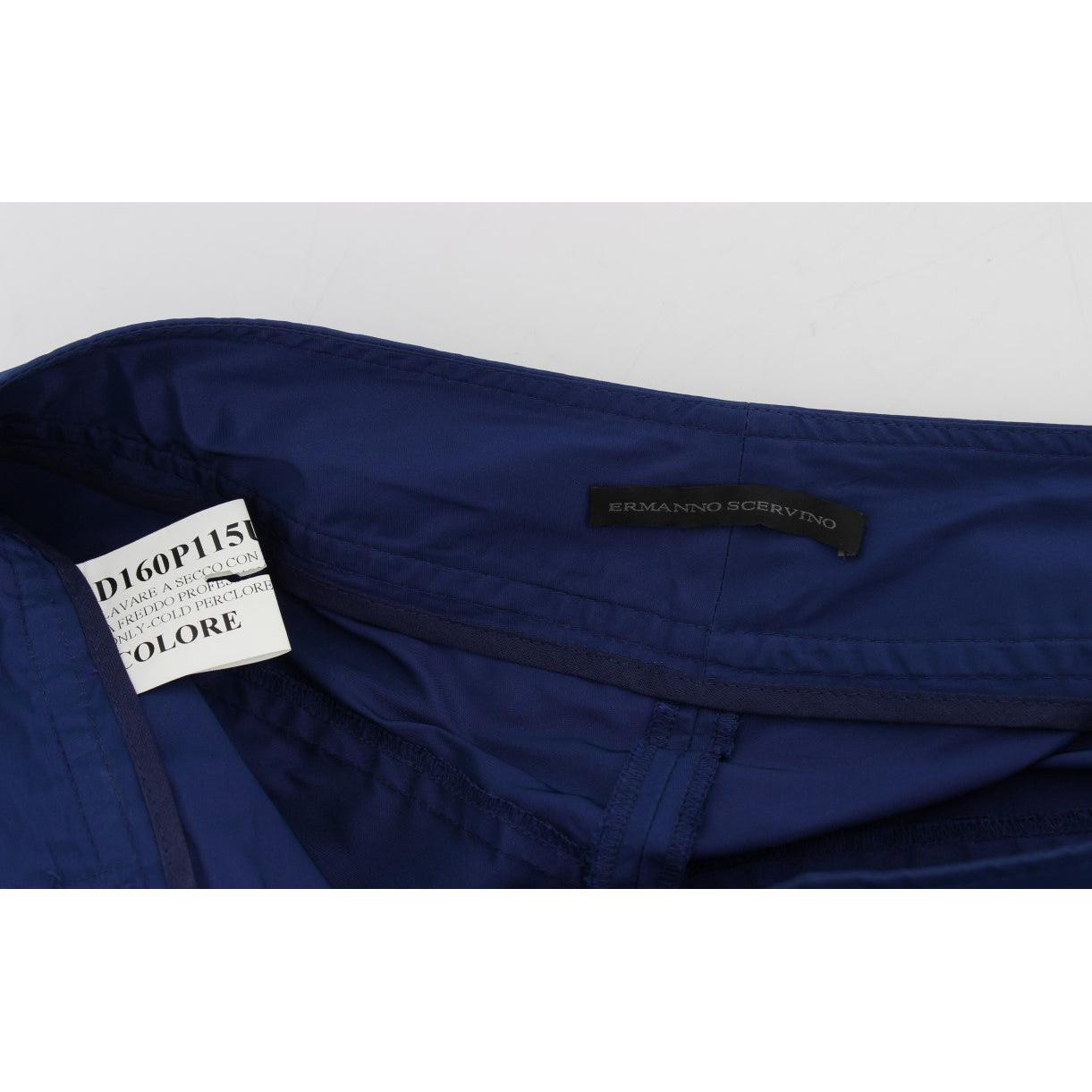 Blue Above Knees Bermuda Shorts - coffeewithmee2