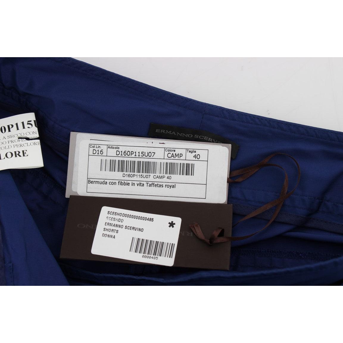 Blue Above Knees Bermuda Shorts - coffeewithmee2