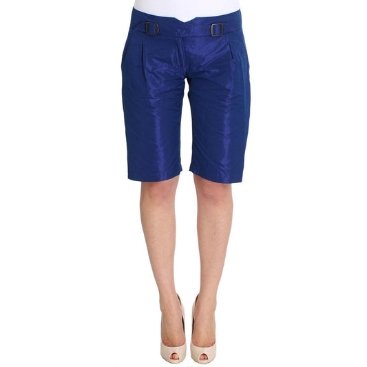 Blue Above Knees Bermuda Shorts - coffeewithmee2