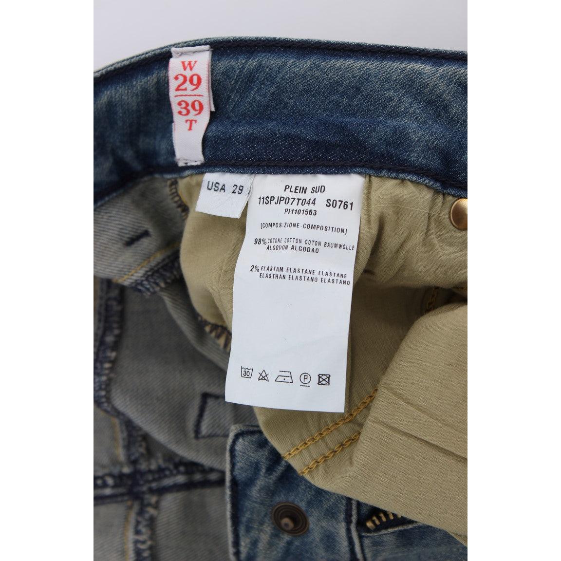 Blue Wash Cotton Stretch Skinny Slim Tight Fit Jeans - coffeewithmee2