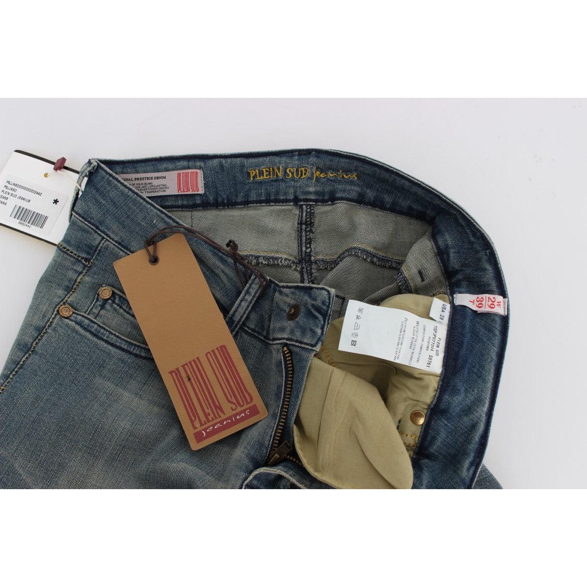 Blue Wash Cotton Stretch Skinny Slim Tight Fit Jeans - coffeewithmee2