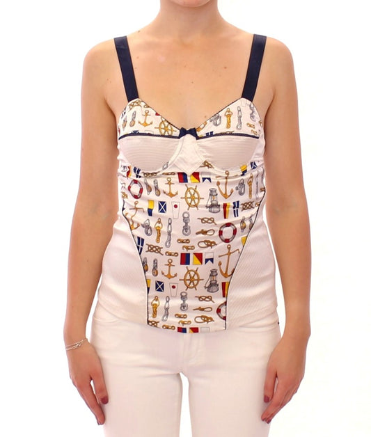 White sailor motive tank top - coffeewithmee2