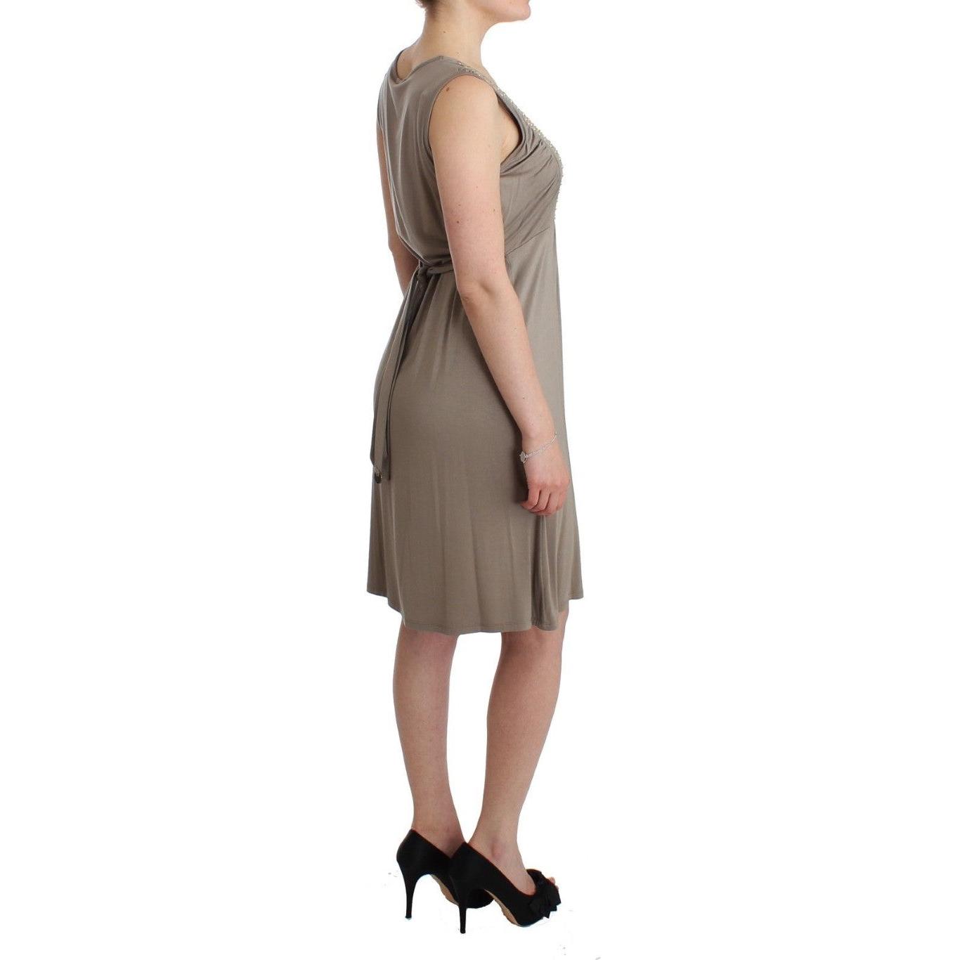 Khaki studded sheath dress - coffeewithmee2