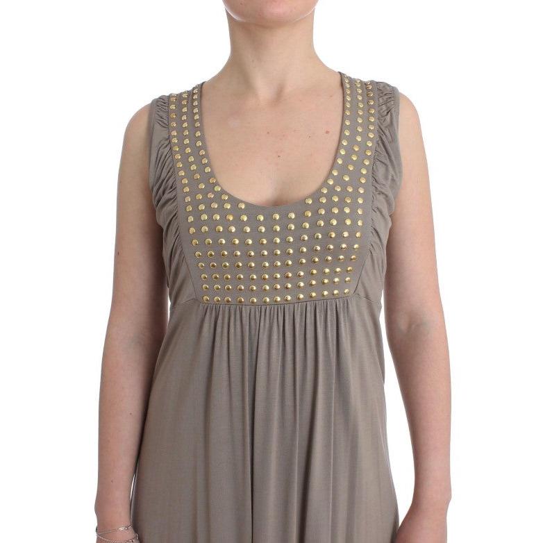 Khaki studded sheath dress - coffeewithmee2