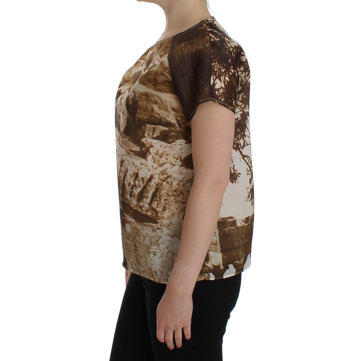 Brown Taormina silk blouse - coffeewithmee2