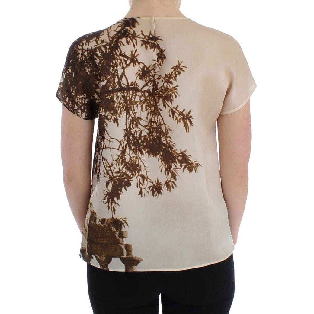 Brown Taormina silk blouse - coffeewithmee2