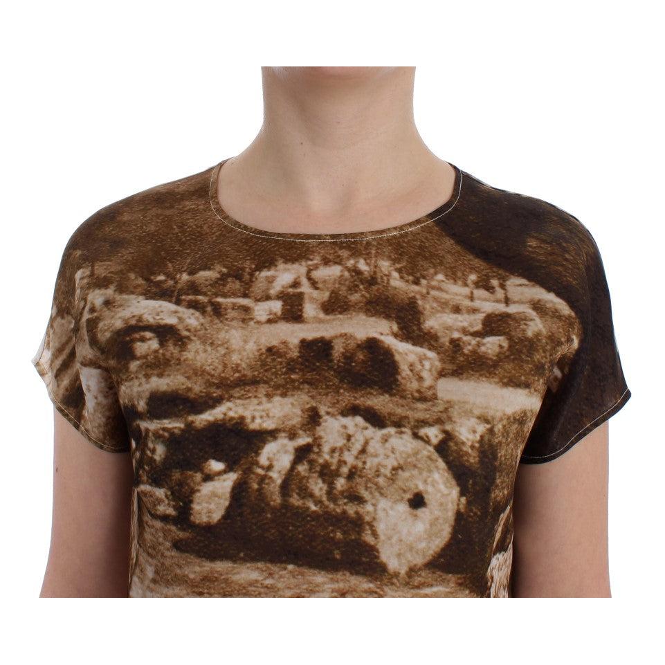 Brown Taormina silk blouse - coffeewithmee2