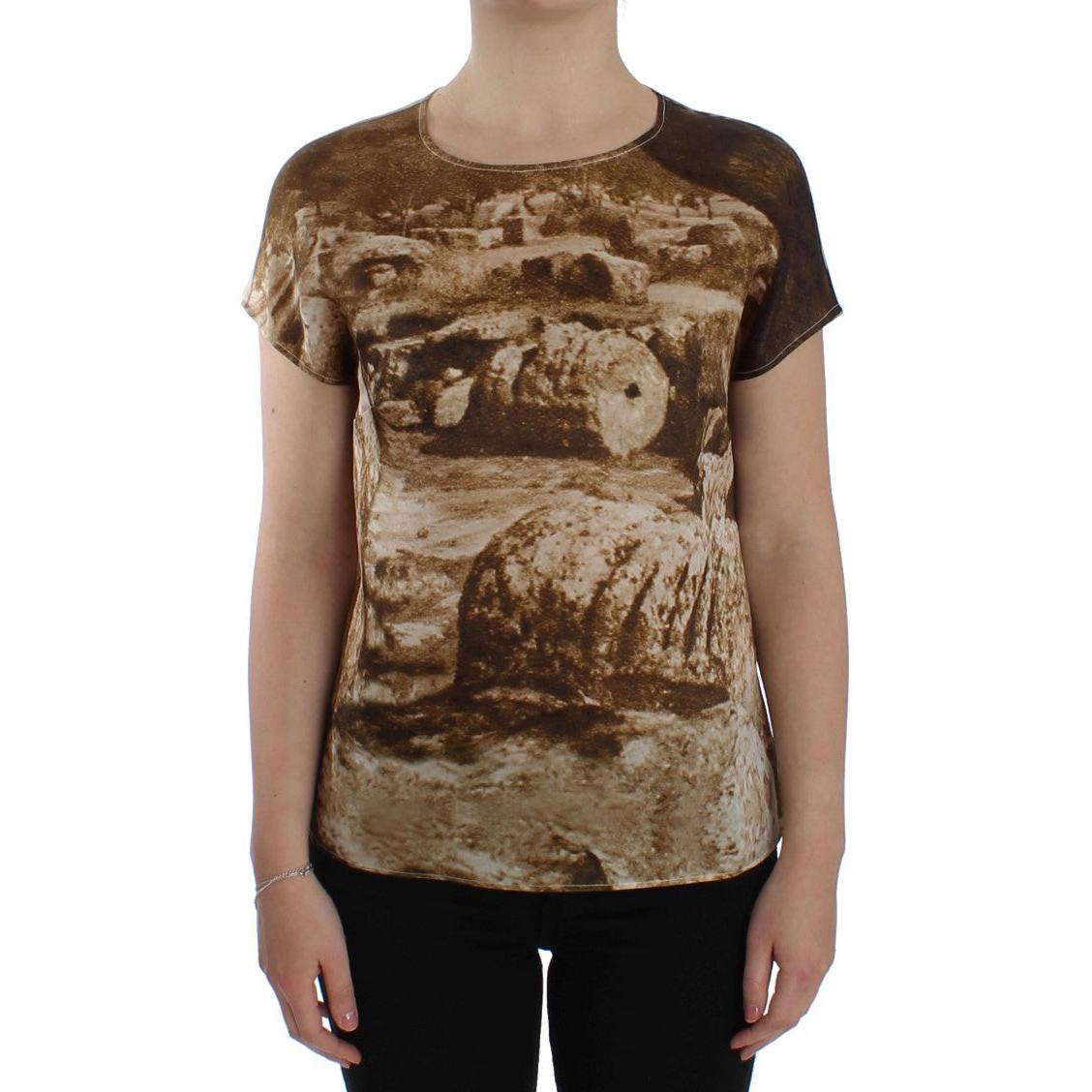 Brown Taormina silk blouse - coffeewithmee2