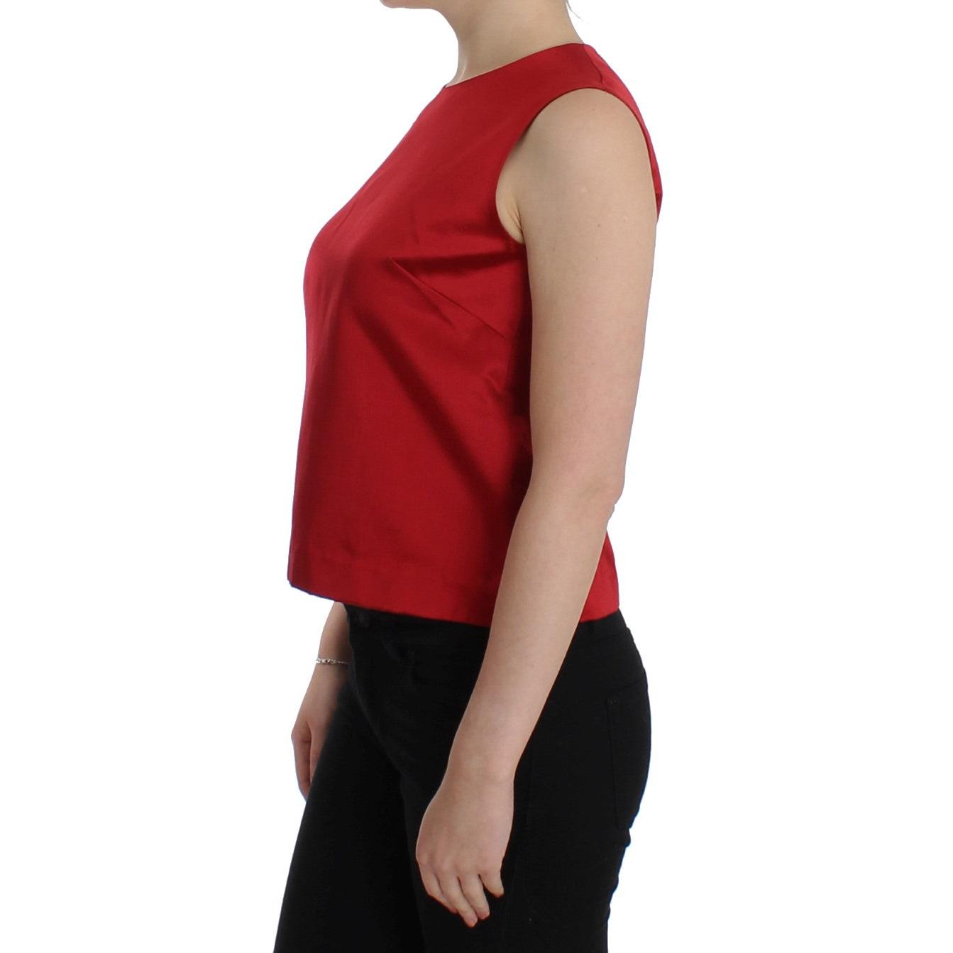 Red Silk Tank Top - coffeewithmee2
