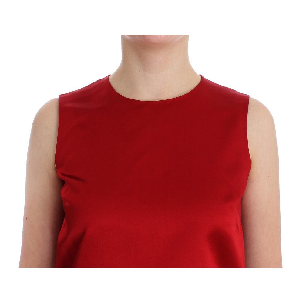 Red Silk Tank Top - coffeewithmee2