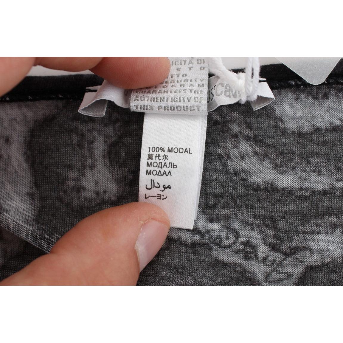 Gray Leopard Modal T-Shirt Blouse Top - coffeewithmee2