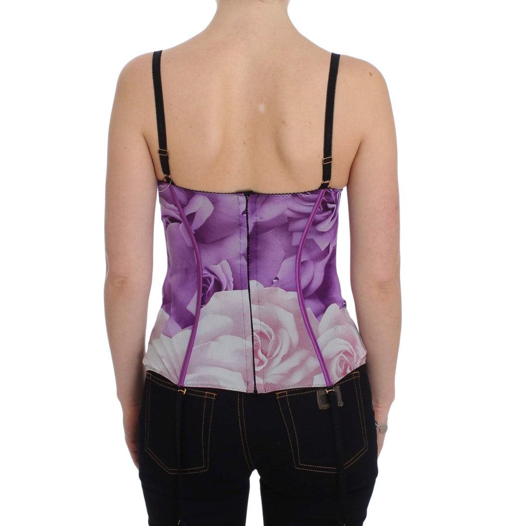Purple Corset Bustier T-Shirt - coffeewithmee2