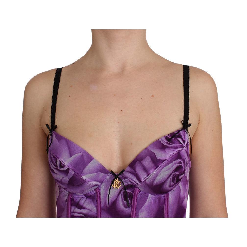 Purple Corset Bustier T-Shirt - coffeewithmee2
