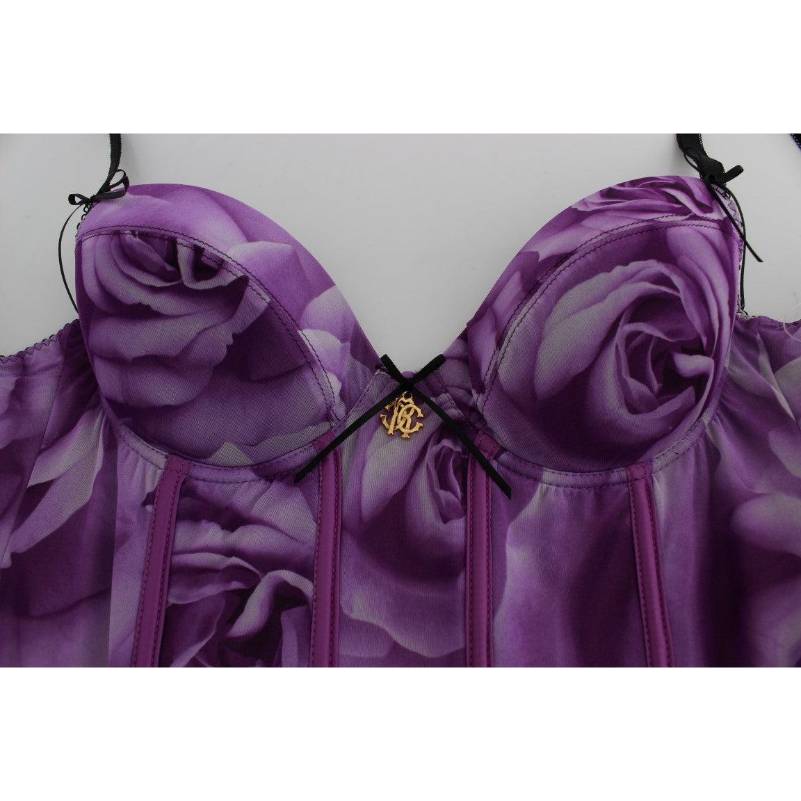 Purple Corset Bustier T-Shirt - coffeewithmee2