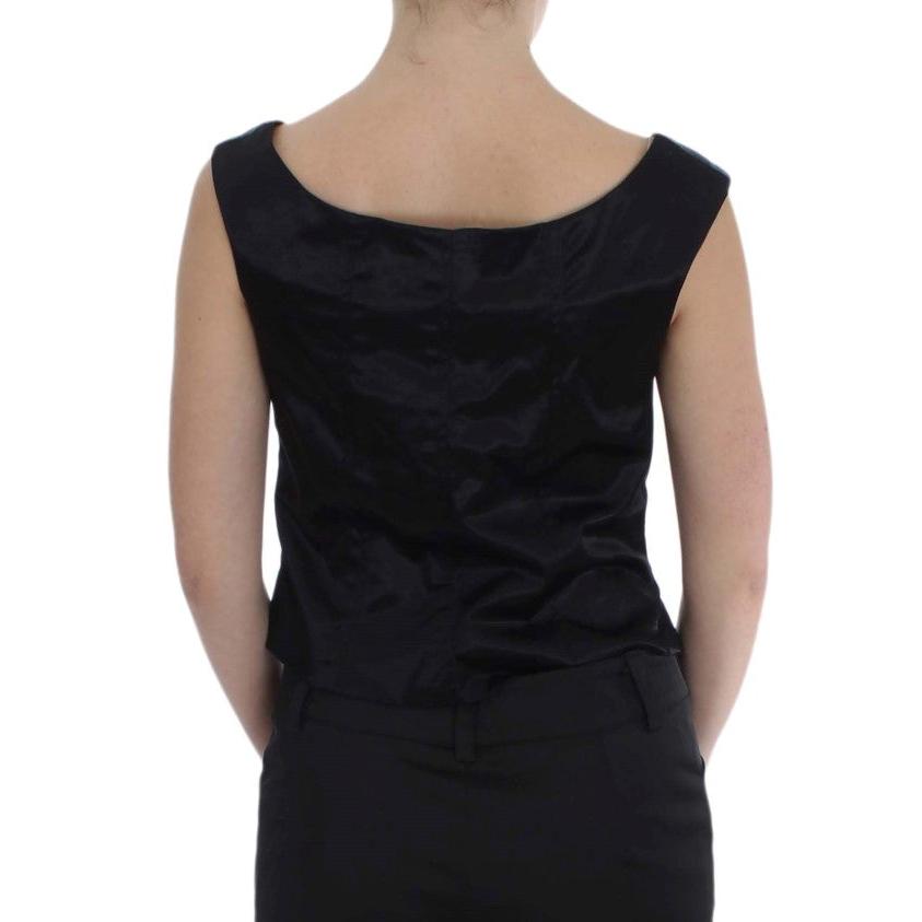 Floral Silk Stretch Tank Top - coffeewithmee2