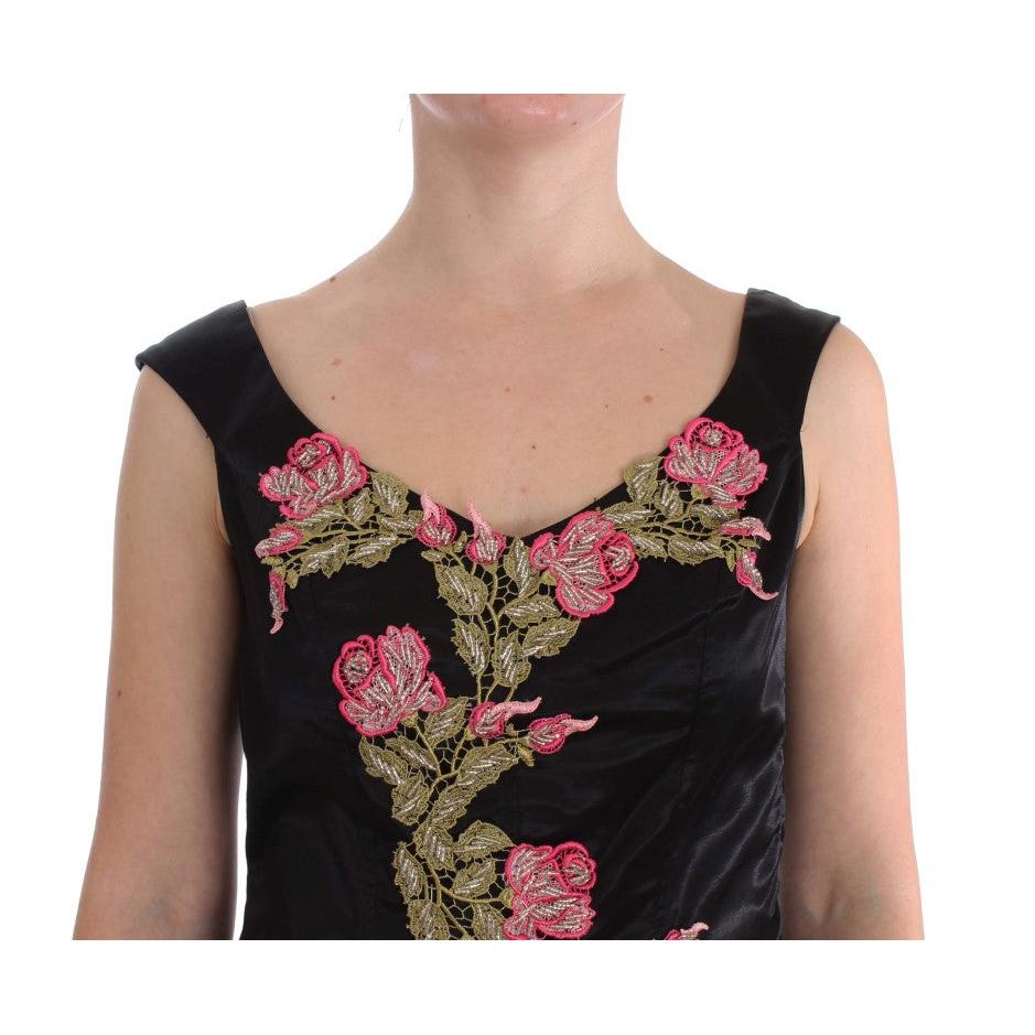 Floral Silk Stretch Tank Top - coffeewithmee2