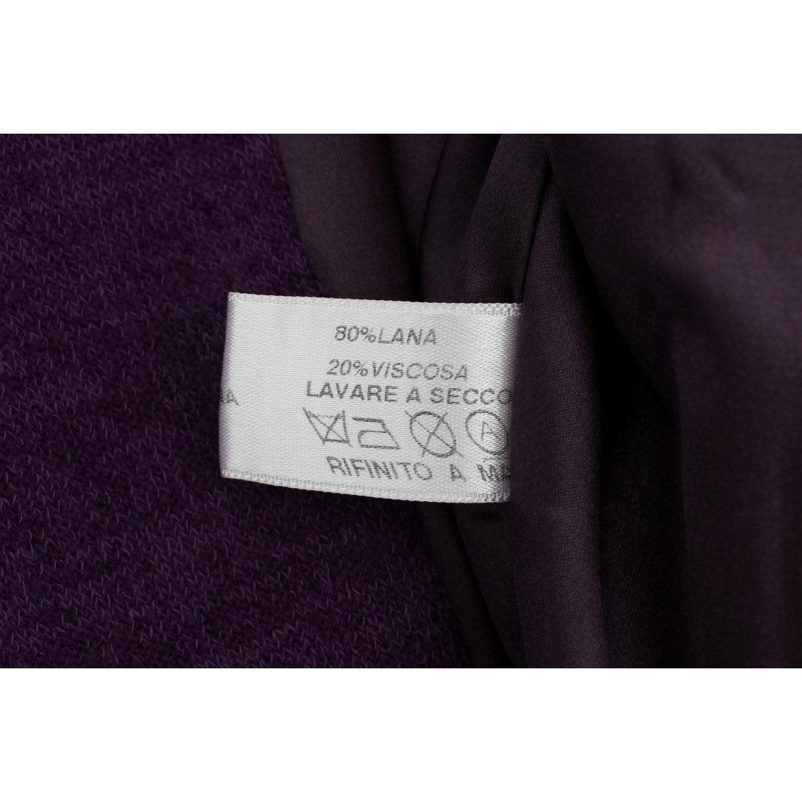 Purple Wool Suit T-Shirt Set - coffeewithmee2