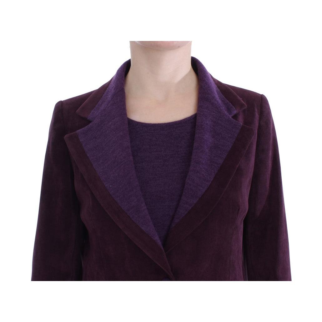 Purple Wool Suit T-Shirt Set - coffeewithmee2