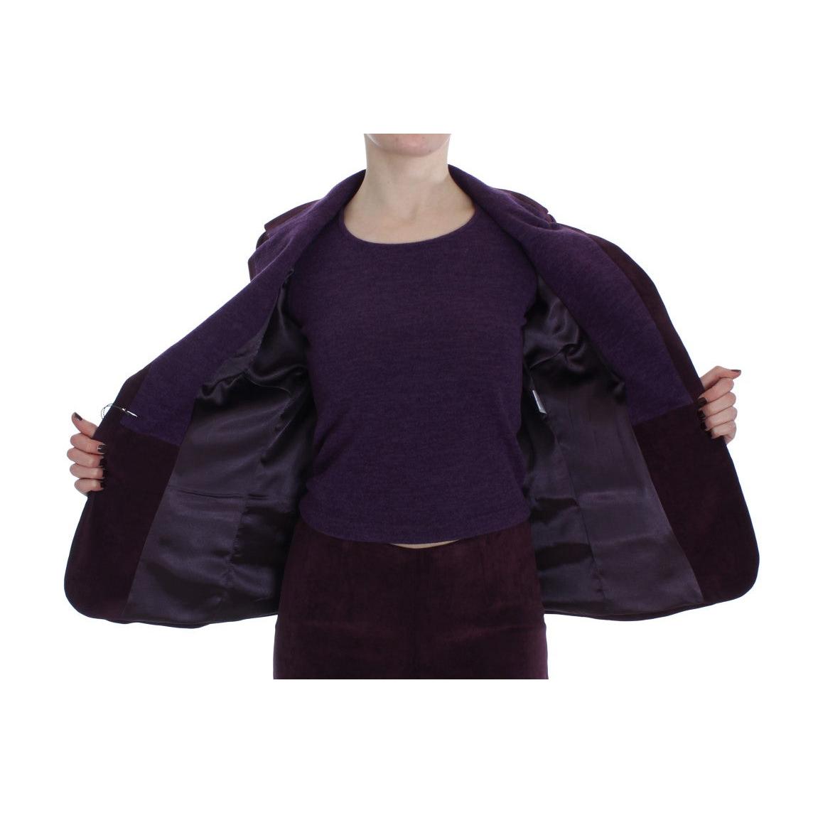 Purple Wool Suit T-Shirt Set - coffeewithmee2