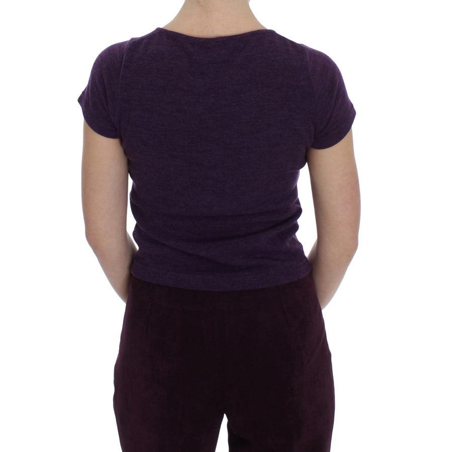 Purple Wool Suit T-Shirt Set - coffeewithmee2