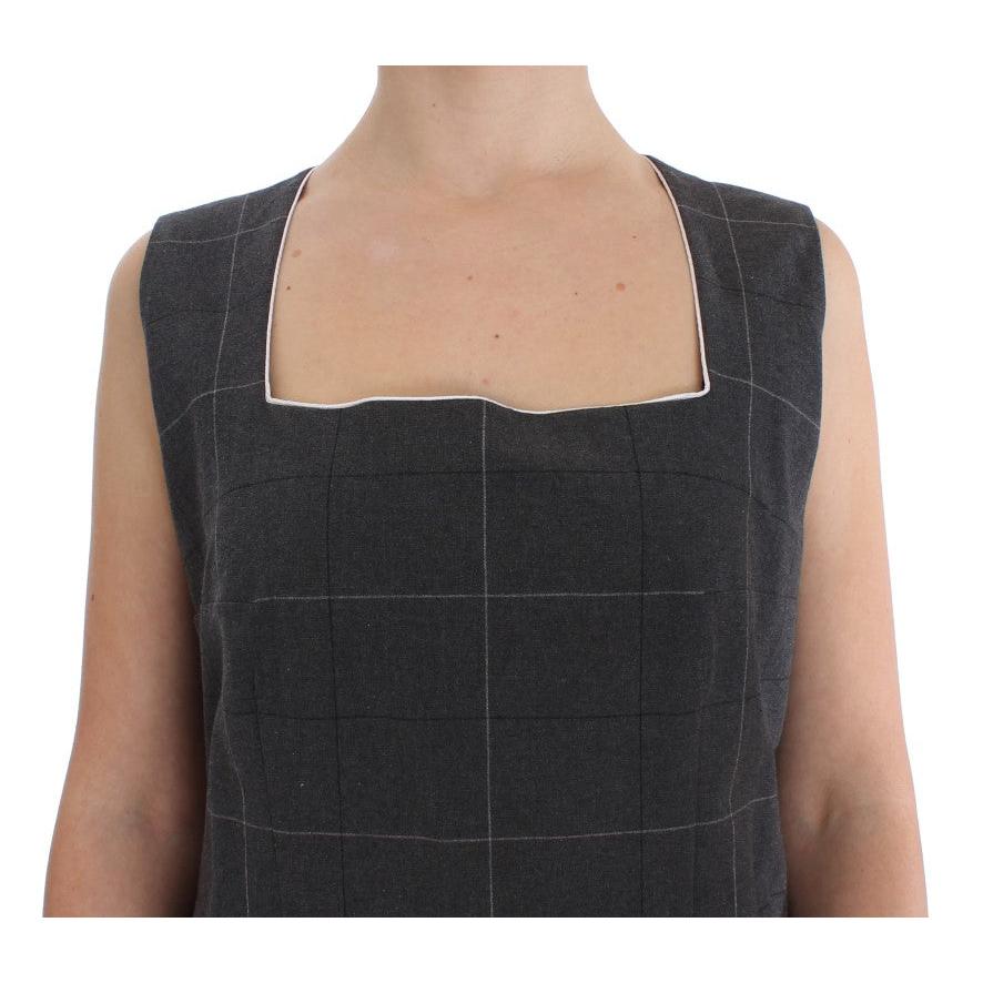 Gray Stretch Sheath Dress Suit Set - coffeewithmee2