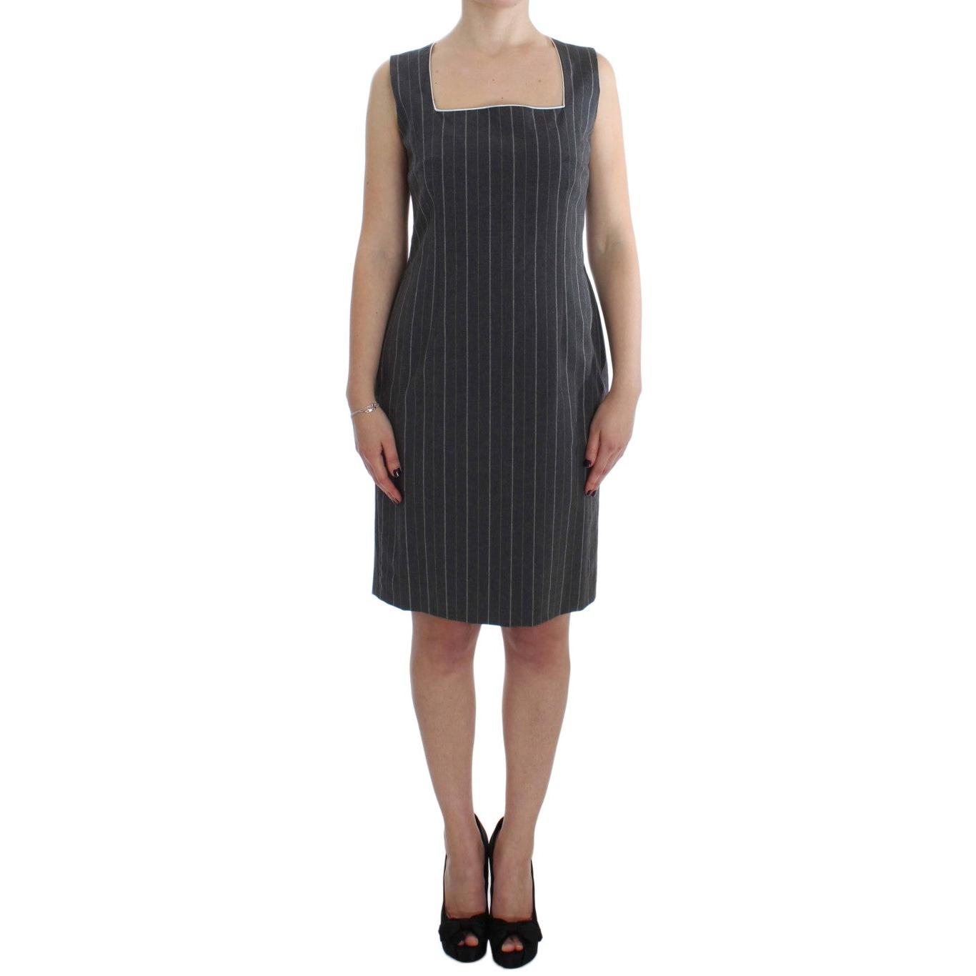 Gray Stretch Suit Sheath Dress & Blazer Set - coffeewithmee2