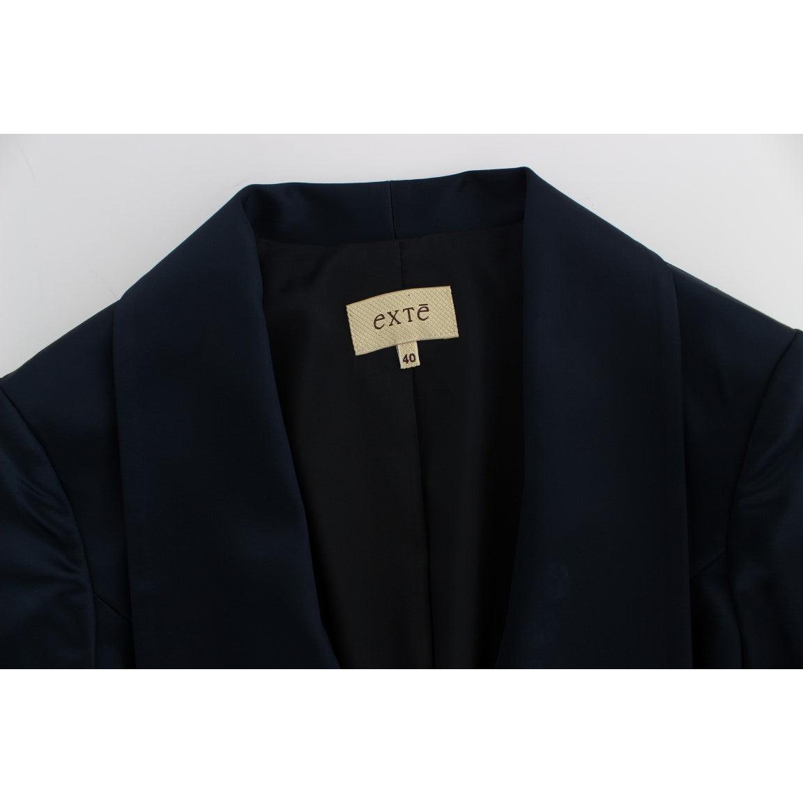 Blue Three Button Single Breasted Blazer Jacket - coffeewithmee2