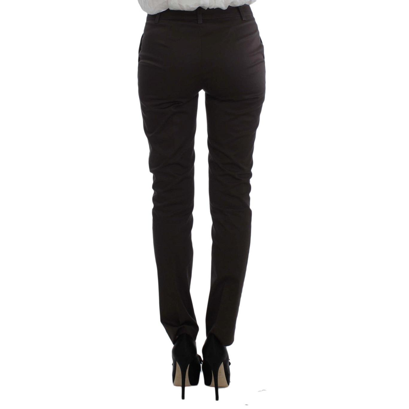 Brown Stretch Two Button Suit - coffeewithmee2