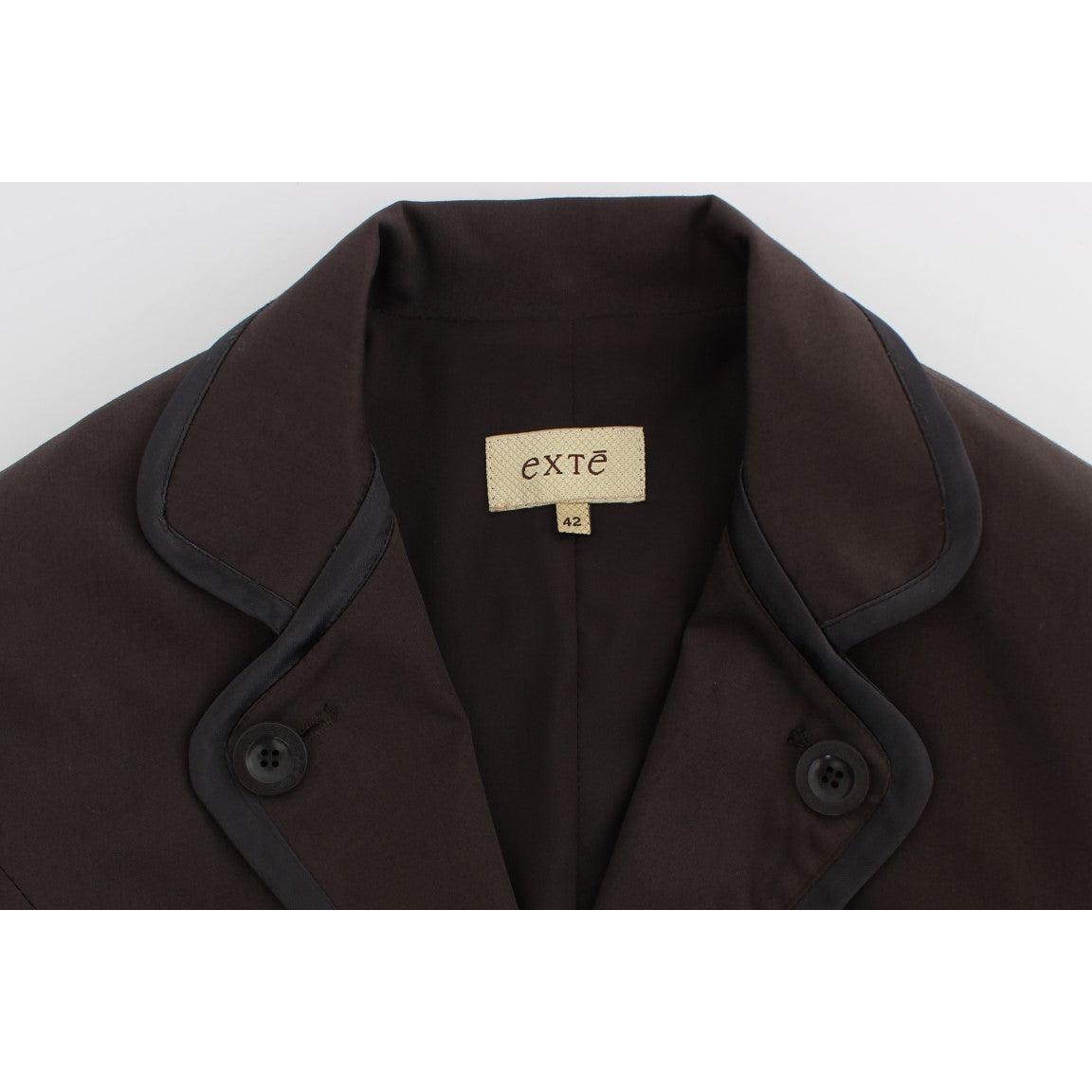 Brown Stretch Two Button Suit - coffeewithmee2