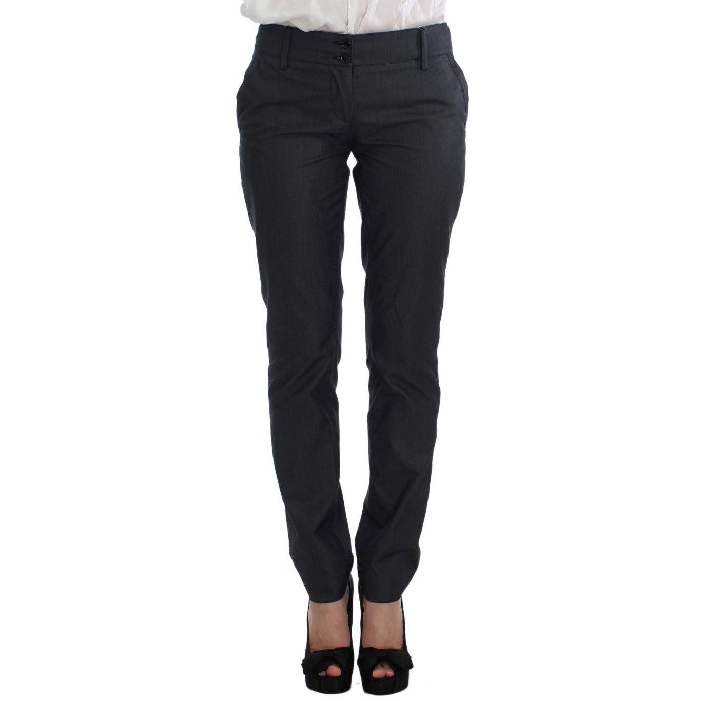 Gray One Button Two Piece Suit - coffeewithmee2