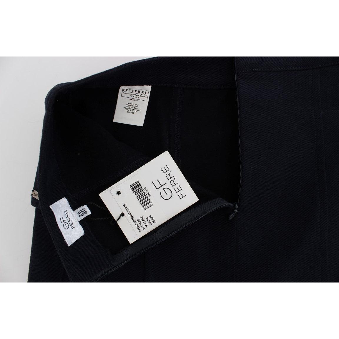 Blue Cotton Denim Mini Skirt - coffeewithmee2