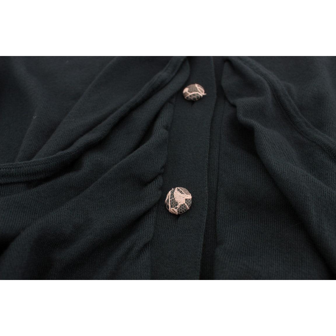 Green Button Down Cardigan Sweater - coffeewithmee2